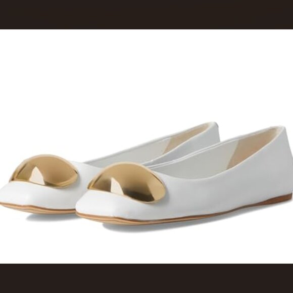 NEW FRANCO SARTO Leather Amaya Flats in white for women 1225 3m7 - Picture 10 of 10